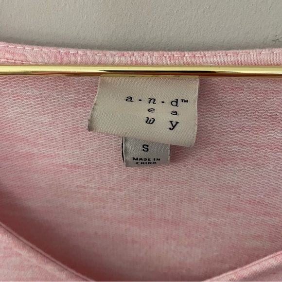 A New Day Light Pink Long Sleeve Shirt With Front Tie Detail - Picture 5 of 5